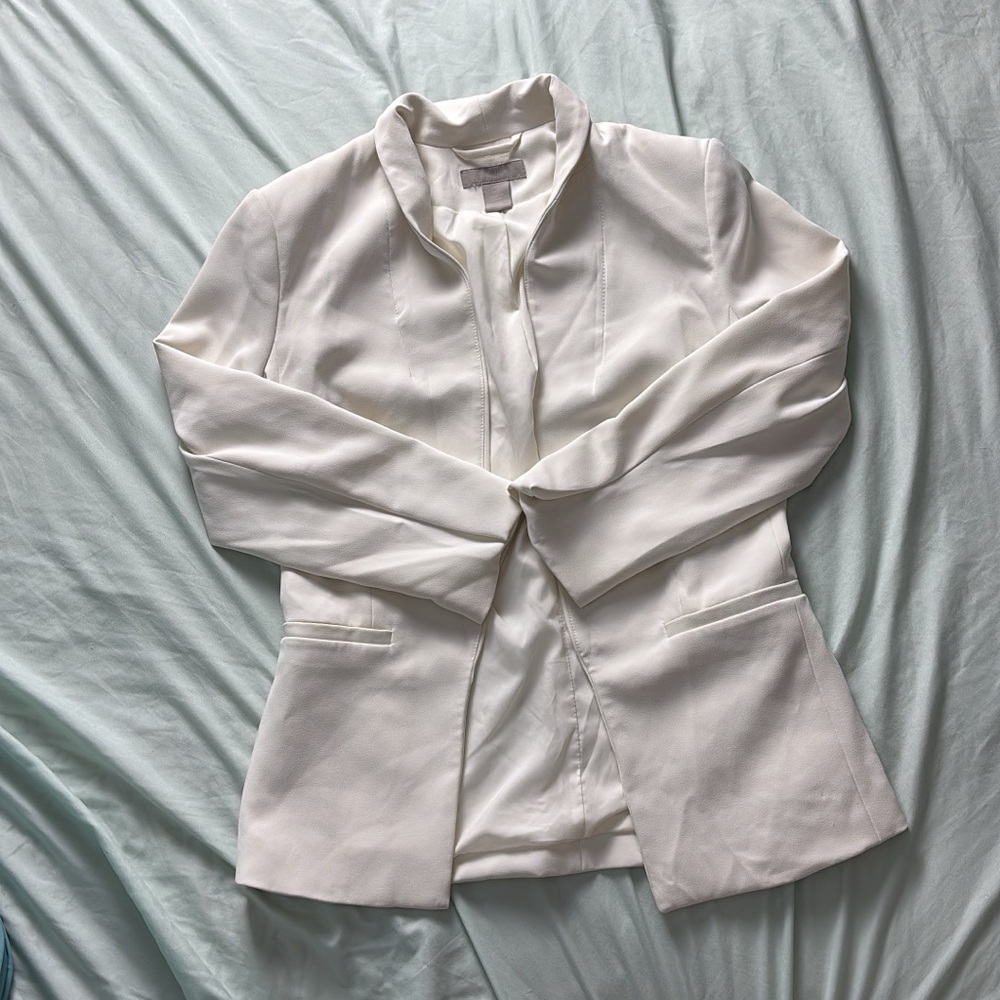 Stylish White Blazer Jacket